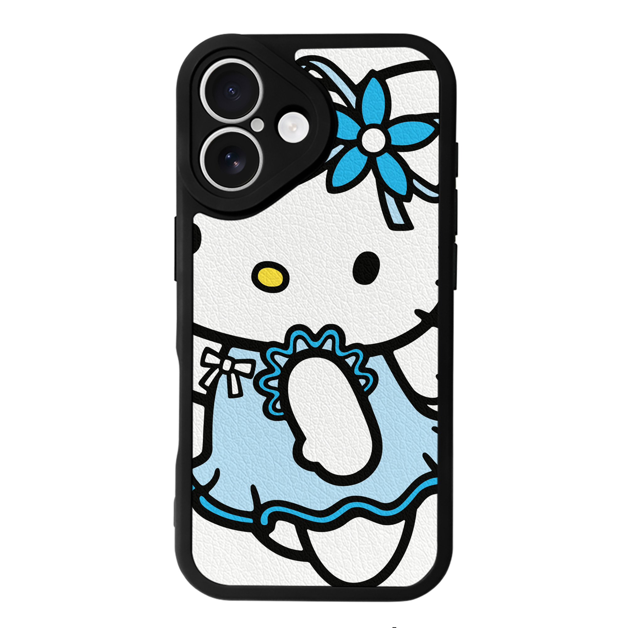 （画像用） Hello Kitty ハローキティ 【iPhone 16シリーズ対応】シリコンスマホケース（レザー調） 材質：シリコン